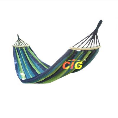 China Modern Rainbow Double Hammock, Portable Centimeter Hammock, Cotton Fabric Hammock Holds Up To 450lbs Te koop