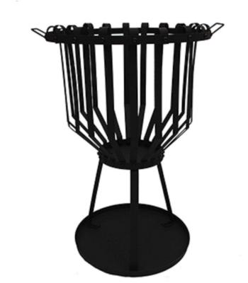 China Fire basket camping stocked steel brazier en venta