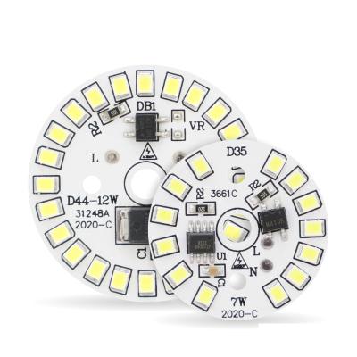 China INGAN LED Chip for Lamp Bulb 3W 5W 7W 9W 12W SMD 2835 Round Light Beads AC 220V-240V Bulb Chip Lighting Spotlight 90 Lumen/W for sale