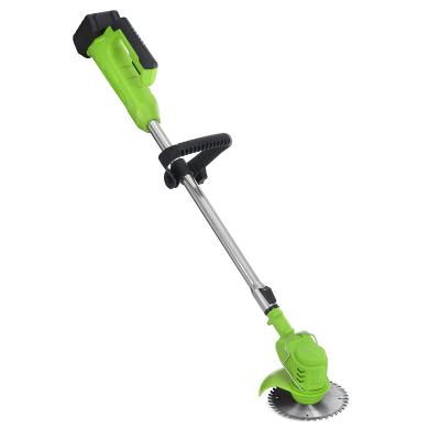 China Height Adjustable Handles 24V 25000rpm Electric Lawn Mower Cordless Grass Trimmer Weeder 3000W Adjustable Handheld Cutting Machine Garden Tool EU Plug for sale