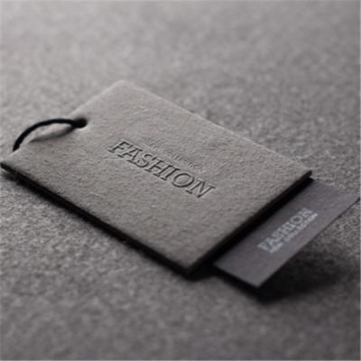 China Sustainable Custom Clothing Hang Tags Design for sale