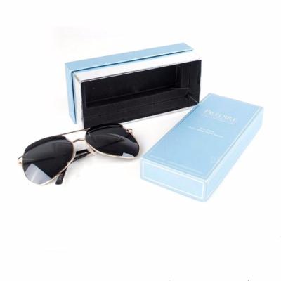 China Handmade Custom Sky And Earth Cover Paper Box Packaging For Sunglasses for sale