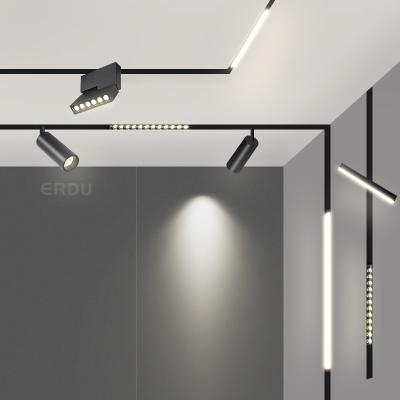 China Modern Smart COB Linear Track Light Tuya Rail Lighting System Embedded 48v Recessed Mounted Outdoor Led Magnetic Track Light for sale