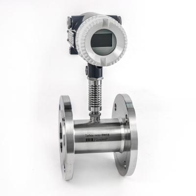 China 304 Stainless Steel High Accuracy 4-20mA Turbine Flow Meter For Diesel Oil 4mm-200mm for sale