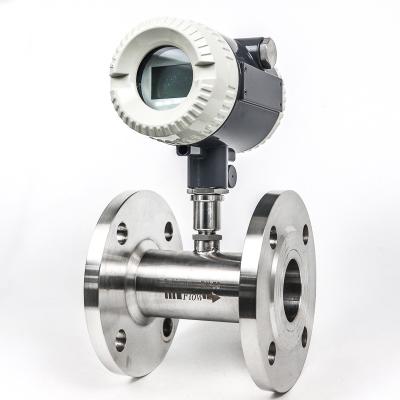 China 304 Stainless Steel DN 50 Liquid Turbine Flow Meter For Diesel Fuel 4mm-200mm for sale