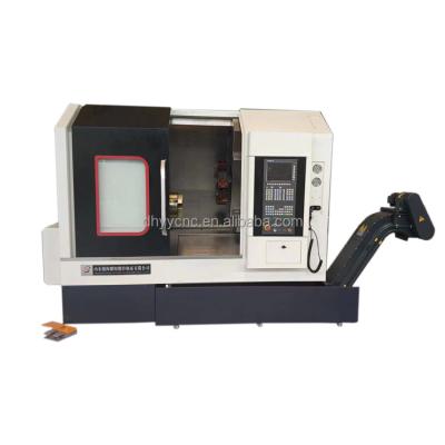 China DIY TCK36 Mini gang type machine small CNC slant  bed lathe with Taiwan line rail for sale