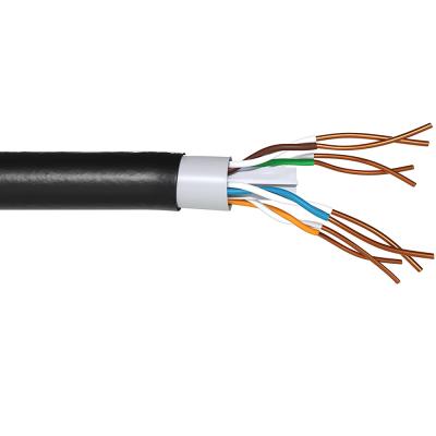 China High Quality Lan SFTP Cu 24awg or CCA Indoor FTP Cat5e Cat6 Wired Network Cable for Telecom Communication for sale