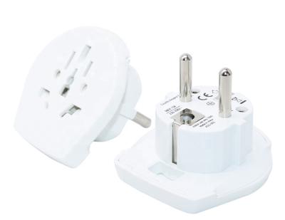 China PC+CU Travel Conversion Power Socket Adapter EU Plug for sale