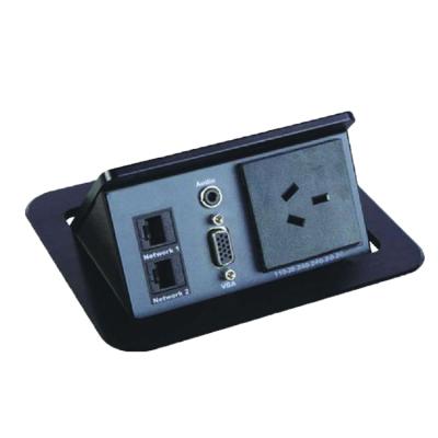 China Residential / Multipurpose Office Conference Furniture Metal Power Strip Customized Australia Power Outlet Desktop Power Socket for sale