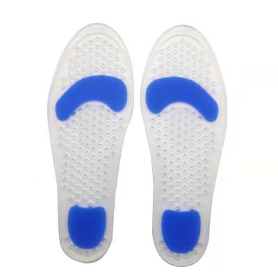 China Washable and Reusable Silicone Insoles for Foot Care Shoe Wholesale Breathable Elastic Parts Accessories Sports Plantar Light Weight Insoles High for sale