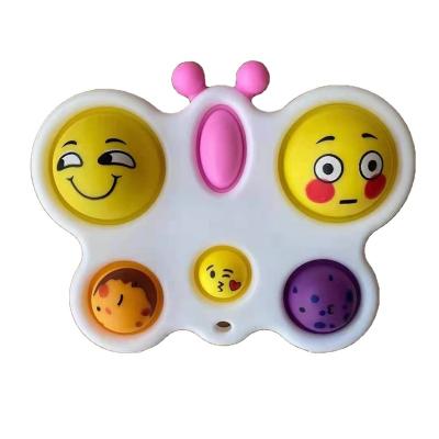 China Dimple Fidget Toy Silicone Funny Simple Toy, Relaxing Emoticons Squeeze Board For Baby Adults for sale