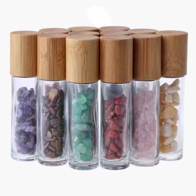 China Luxury 15ml roll on bottle with stones for sale