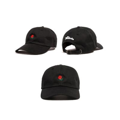 China breathable & High Quality Waterproof Dad Hat Black Embroidery 6 Panel Custom Sports Baseball Cap for sale