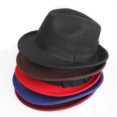 China Picture Wholesale Fashion Wool Felt Felted Hat Unisex Hat Custom Design for sale