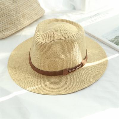 China Custom Picture Logo Design Cheap Summer Beach Man Panama Straw Hat for sale