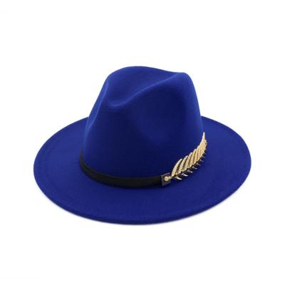 China Picture Custom Design High Quality Fashion Felt Panama Hat Wool Felted Hat Hats for sale