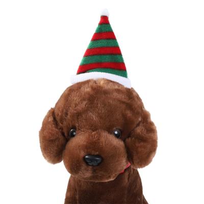 China New Chirstmas Decor Hot Sale Design Fashion Pet Cat Dog Christmas Decoration Christmas Hat for sale