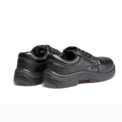 China Genuine Leather Anti-slippery Anti-slippery Cotton Fabric Cheap Safety Shoes Steel Toe for sale