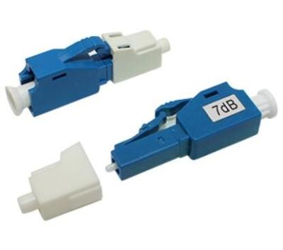 China 7dB Fiber Optic Attenuator 1260 1620Nm Male To Female LC Connector for sale