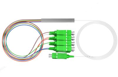 China Divisor óptico 0.9m m del PLC del SC APC G657A1 de la fibra desnuda el 1m 1x8 en venta