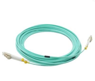 China OM3 Duplex Multimode Fiber Optic Patch Cord LC UPC Connector 10m Length for sale