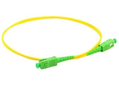 China 2.0mm Fiber Optic Patch Cord 3m Length APC Polishing SC SC Simplex Patch Cord for sale