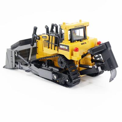 China RC Model Huina 1569 1/16 Heavy Alloy Bulldozer 8CH RC Mini Bulldozer Toys Remote Control for sale