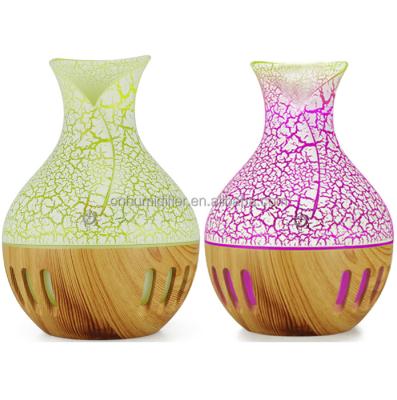 China 7colors LED Light Cheapest&Super Hot Selling Split Grain Vase Shape RJXS-060 Humidifier&Aroma Diffuser for sale