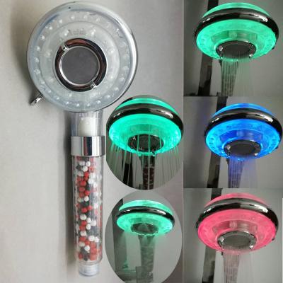 China Without Sliding Bar Hot Selling Bathroom Led Shower Filter Hand Held Shower Heads With LED Light Color Changing for sale