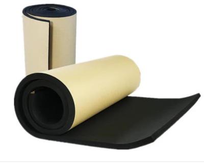 China Lightweight Aluminum Foil Heat Insulation Sheet Heat Absorbing Material Rubber Foam Sheet Roll for sale