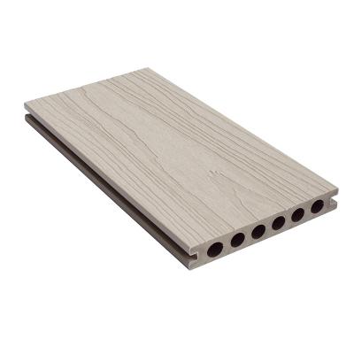 China Contemporary Anti-UV bamboo plastic composite deck cheap price cavity wpc decking for sale