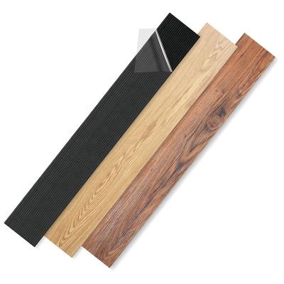 China PVC Floor Tile Plank Floor Click Lock Adhesive Waterproof Anti Slip Vinyl Wear Resistant Waterproof Tile Anti Like Wood for sale