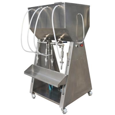 China Food Table Top Gravity Alcohol Water Filler 50-3000ml Semi-automatic Bottle Filling Machine for sale