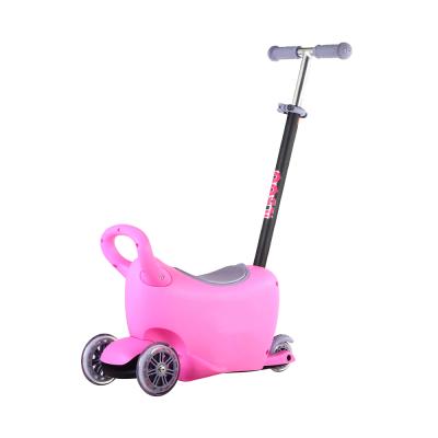 China Pink Child Zhejiang Parts Upgrades Kick Children 3 Wheels Scooter With Seat for sale