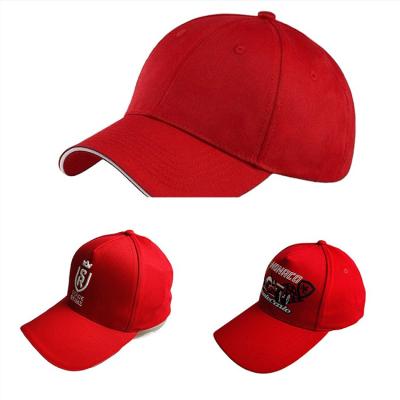 China Wholesale Custom Baseball Caps COMMON With Buckle Closure Trucker Hats With Logo Custom Unisex Red Series for sale