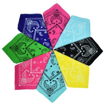 China Multifunctional Fashion Design Cotton Paisley Bandanas Digital or Wholesale Print Logo Kerchief Custom Your Own for sale