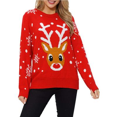 China Hot Sale QUICK DRY Knitted Ugly Sweater Jumper Women Family Customized Jacquard Christmas Sweaters Merry Christmas Sweater for sale