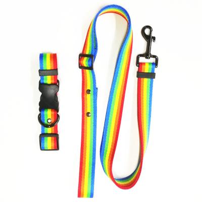 China Adjustable Lights Outdoor Pet Products Fabric Pet Harnesses Customize Pet Leash Set for sale