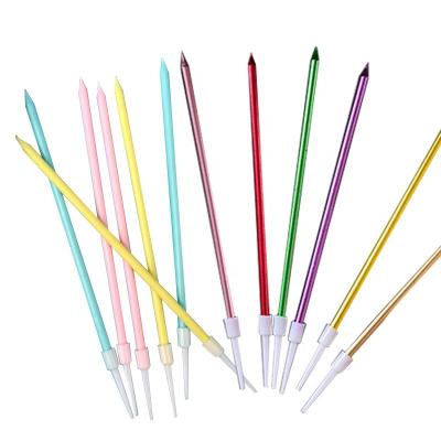 China Birthdays Factory High Quality Flameless Taper Sticks Birthday Candles For Party And Wedding Birthday for sale