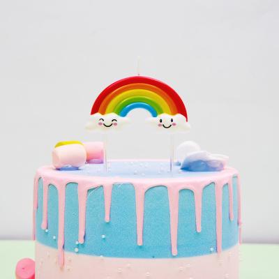 China Creative Birthdays Birthday Candles for Kids Rainbow Birthday Cake Candle for Birthday Party for sale