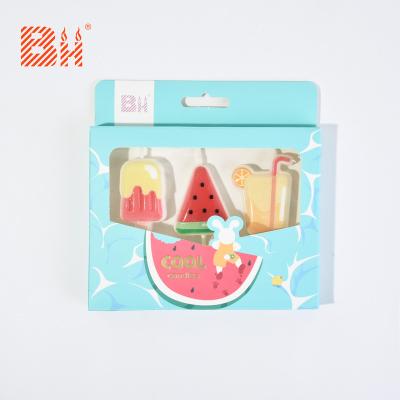 China Birthday Art Candle Summer Theme Candle Birthday Candle Design Cartoon New Birthdays For Cake Decorating for sale