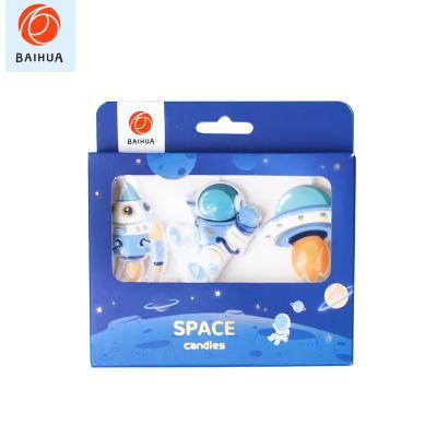 China Astronaut Theme Candle Birthdays Birthday Candle Design for Cake Decorations Birthday for sale