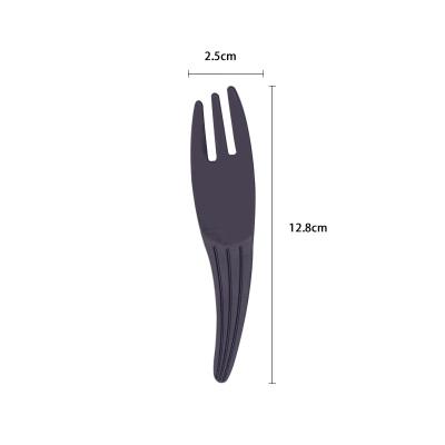 China Traditional Disposable Tableware Black And White Clear Color Forks For Parties And Fast Food for sale