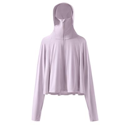 China New High End UV Listing Women Soft Polyester Long Sleeve Sun Protection Clothing for sale