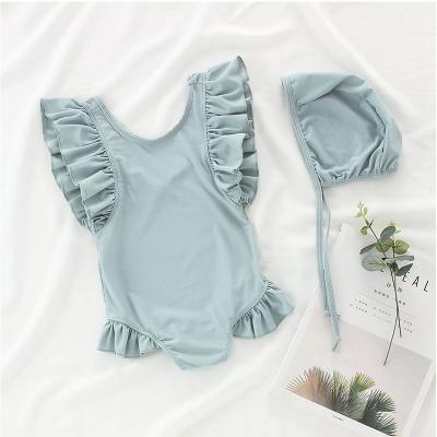 China Lovely Soft Good Quality Boutique Little Baby Girls Swimsuit Children One Wholesale for sale