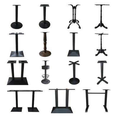 China Modern Custom Vintage Antique Metal Wrought Iron Powder Coated Banquet Furniture Low Dining Table Legs For Round Coffee Table for sale