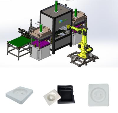 China Trays Bagasse Zellstoffformmaschine Hersteller automatisiert zu verkaufen