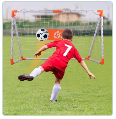 China Kids Outdoor Sports Toys Football Set Outdoor Exercise Football Party Folding Portable Football Door Kids Play Sport Ball Soccer Game Toys for sale