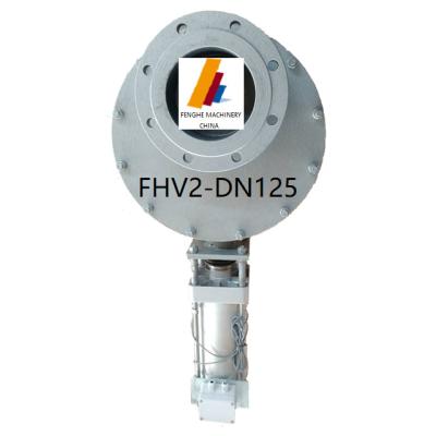 China Durable 5 Inch DN125 Pneumatic Powder Material Disc Plates Type Gate Valve for sale