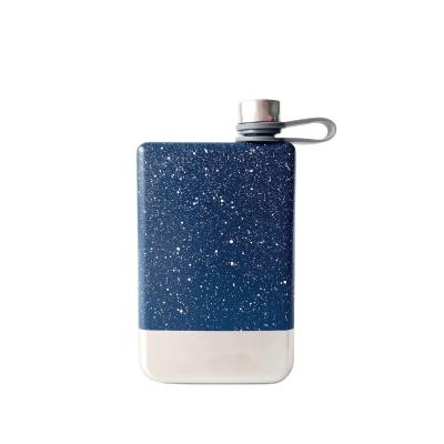 China Best Sustainable Selling Portable Outdoor Wine Flask Stainless Steel Hip Single Wall Flask 8oz for sale